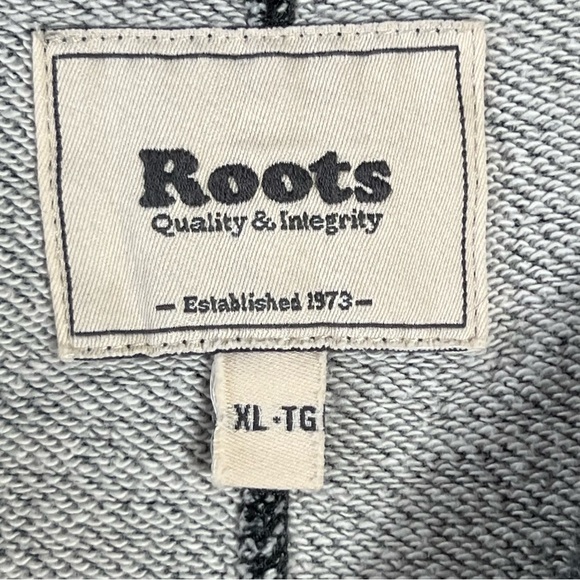 Roots Women’s Grey 100% Cotton Size XL Scoop Neck Sweater Dress 3/4 Sleeves - Picture 7 of 8